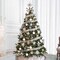 2 1/2" Christmas Wired Ribbon 40 feet by Magic Ornaments, Wide Silver Glitter Organza Ribbon’ Christmas Tree Ribbon